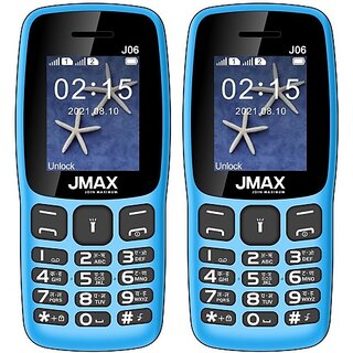 Jmax J06 Combo of Two Mobiles(Sky Blue : Sky Blue)