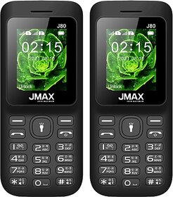 Jmax J80 Combo of Two Mobile(Black Blue :: Black Blue)