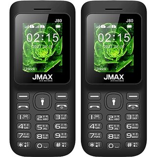 Jmax J80 Combo of Two Mobile(Black Blue :: Black Blue)