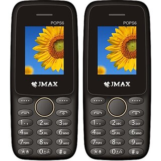                       Jmax POPS 6 Combo of Two Mobiles(Black : Black)                                              