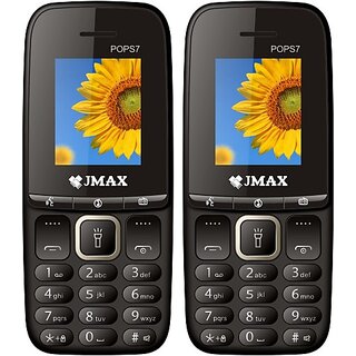                       Jmax POPS 7 Combo of Two Mobiles(Black : Black)                                              