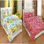 Ny Stores Elegant 3D Printed Double Bedsheet Microfiber 2 Double Bedsheet with 4 Pillow Covers - Floral, Beautiful Multicolour (Size 90x90)