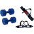 DIABLO Home Gym Combo Of 2 KG Pair Of Dumbbells With Arm Blaster  Wrist Support