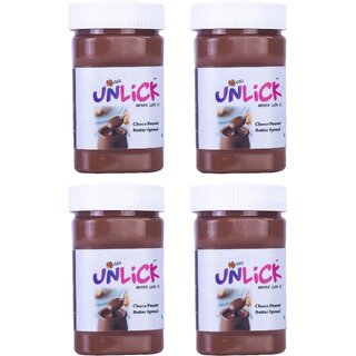 Choco Teddy's Unlick Chocolate Spread Choco Peanut-Choco Peanut-Choco Peanut-Choco Peanut Combo Pack of 4-600 g