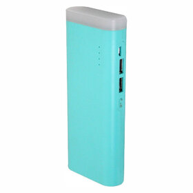 12500mAh Lithiumion Dual USB for All USBCharged Devices 2 Output Power Bank