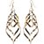 Samridhi Design Creation Golden Alloy Hanging Earrings