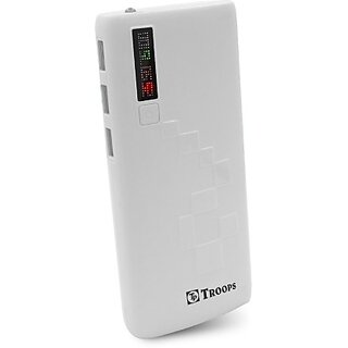 TP TROOPS 2.1A 3-USB Port Power Bank 12000mAH Battery Charger PVBA Flashlight for Cell Phone DIY Universal Portable