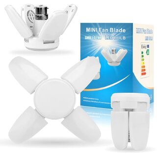 S4 Super Bright Angle Adjustable Home Ceiling Foldable Fan LED Blade Bulb