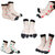 EVERUZA Transparent printed socks, Net Socks, Summer Socks, Flower Print net socks Pack of 6