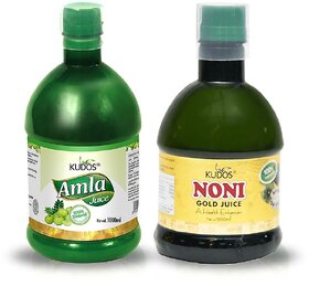 kudos Amla Ras And Gold Juice Combo Pack Of 2