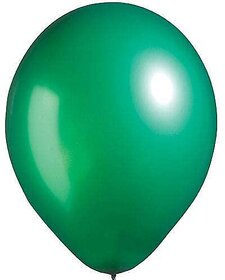 Lalantopparties Metallic Balloon Shiny Finish Birthday,Anniversary,baby surprise,Green Pack Of 25