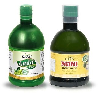 kudos Amla Ras And Gold Juice Combo Pack Of 2