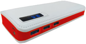 12500mAh Lithiumion Triple USB for All USBCharged Devices 3 Output Power Bank