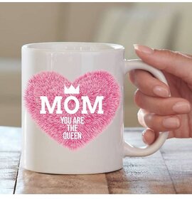 thriftkart MOM YOU ARE QUEEN Ceramic Coffee Mug 1 Pcs 325 mL