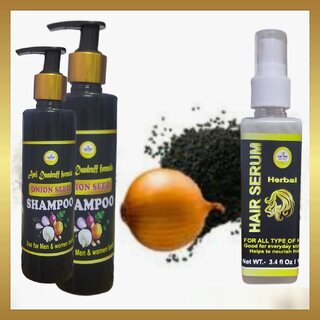                       Buy 2 Onion Shampoo Get 1 Hair Serum Free                                              