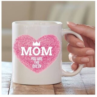                       thriftkart MOM YOU ARE QUEEN Ceramic Coffee Mug 1 Pcs 325 mL                                              