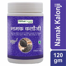Herbal Canada Kalonji salt  Namak Kalonji  100 Pure Helps for boost Immunity- (Kalonji Salt - 100g+20g Extra)