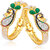 Sukkhi Ritzy Alloy Gold Plated Traditional/Ethnic Austrian Diamond 2 Kada For Women