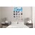 Khush Its Amazing Home Decor Wood Blue Moments Hanging Photo Display, DIY Picture Photo Frame Collage Set Includes Multi colour Clips