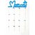 Khush Its Amazing Home Decor Wood Blue Moments Hanging Photo Display, DIY Picture Photo Frame Collage Set Includes Multi colour Clips