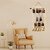 Khush Its Amazing Wood 2 Stick Pine Hanging Photo Display, DIY Picture Photo Frame Collage Set Includes Multi colour Clips (Multi Cross 2 Stick Pine)