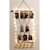 Khush Its Amazing Wood 2 Stick Pine Hanging Photo Display, DIY Picture Photo Frame Collage Set Includes Multi colour Clips (Multi Cross 2 Stick Pine)