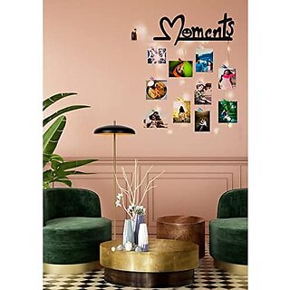 Khush Its Amazing Wood Moments With LED Light Hanging Photo Display, DIY Picture Photo Frame Collage Khush Its Amazing Wood Moments With LED Light Hanging Photo Display, DIY Picture Photo Frame Collage