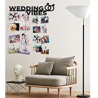 Khush Its Amazing Home Decor Wood Wedding Vibes Hanging Photo Display, DIY Picture Photo Frame Collage Set Includes Multi colour Clips Khush Its Amazing Home Decor Wood Wedding Vibes Hanging Photo Display, DIY Picture Photo Frame Collage Set Includes Multi colour Clips