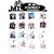 Khush Its Amazing Wood My Journey Hanging Photo Display, DIY Picture Photo Frame Collage Set Includes Multi colour Clips