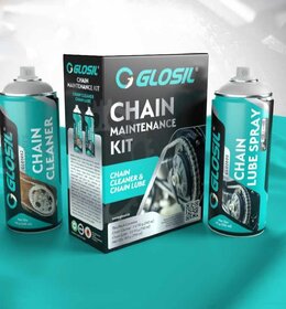 Glosil Chian Lube Spray 150 ML  Chain Cleaner Spray 140 ML