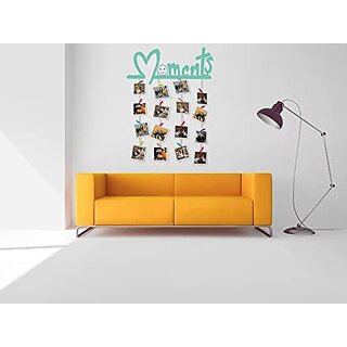 Khush Its Amazing Home Decor Wood Sea Green Moments Picture Photo Frame for Wall Decor Photos Artworks Prints Multi Pictures Organizer & Hanging Display Frames with Wood Clips Khush Its Amazing Home Decor Wood Sea Green Moments Picture Photo Frame for Wall Decor Photos Artworks Prints Multi Pictures Organizer & Hanging Display Frames with Wood Clips