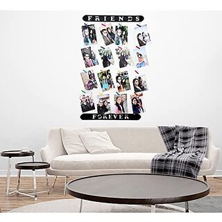 Khush Its Amazing Wood Friends Forever Hanging Photo Display, DIY Picture Photo Frame Collage Set Includes Multi colour Clips Khush Its Amazing Wood Friends Forever Hanging Photo Display, DIY Picture Photo Frame Collage Set Includes Multi colour Clips