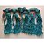 Khush Its Amazing Home Decor Wall Hanging Hand Made Black Stick With Macrame Blue 5 Line Rope And LED Light Photo Display , DIY Picture Photo Frame Collage Set Includes Multi colour Clips