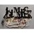 Khush Its Amazing Home Decor Wood Mr And Mrs With LED Light Hanging Photo Display, DIY Picture Photo Frame Collage Set Includes Multi colour Clips