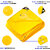 TRUPACK 40x60ft Virgin HDPE Tarpaulin-130 GSM, Heavy Duty, Multi Purpose Tarpaulin Tent (Yellow)