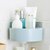 Multipurpose Kitchen Bathroom Shelf Wall Holder Triangle Shelf No Drill Self with Adhesive Magic Sticker
