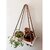 Khush Its Amazing Wood Hanging Planter Shelf Plant Hanger Decorative Flower Pot Rack with Rope Home Decor Hanging Planter ( 2 Pot White Planter)