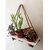 Khush Its Amazing Wood Hanging Planter Shelf Plant Hanger Decorative Flower Pot Rack with Rope Home Decor Hanging Planter (3 Pot White Planter)