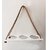 Khush Its Amazing Wood Hanging Planter Shelf Plant Hanger Decorative Flower Pot Rack with Rope Home Decor Hanging Planter (3 Pot White Planter)