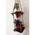 Khush Its Amazing Wood Hanging Planter Shelf Plant Hanger Decorative Flower Pot Rack with Rope Home Decor Hanging Planter (2 Tier Pot Black)
