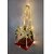 Khush Its Amazing Plant Macrame Hanger Shelf Indoor Hanging Planter Shelf Plant Hanger Shelf Boho Home Decor Cotton Rope with LED Light (Maroon)