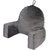 Flipon Bearust Back Supprot Pillow  Soft Velvet Outer Cover With Inner Cover and Zipper  Grey Large Size