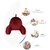 Flipon Bearust Back Supprot Pillow  Soft Velvet Outer Cover With Inner Cover and Zipper Watching T.v/ Working/ Gaming