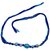 Fancy Beautiful Designer Rakhi Blue Evil Eye Beads With Criss Cross Multicolor Thread Rakhi