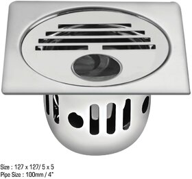 SS Cockroach Trap/Grating With Hole For Washbasins and Kitchen Sinks