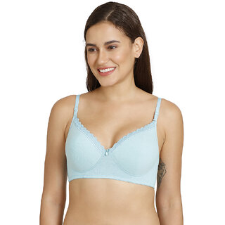                       VERMILION Cotton Blended Soft Padded Pushup Bra with Detachable Straps for Women and Girls                                              
