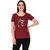 Designer Cotton T shirt For Girls  Women, Maroon