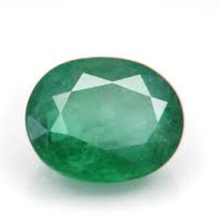                       Durgs Gems 6.50 Ratti Brazilian Emerald Gemstone Original Certified Panna Stone Natural Loose Gemstone AA++ Quality                                              