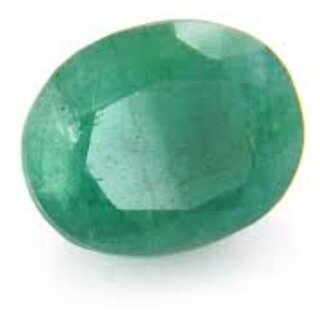                       Durgs Gems 6.25 Ratti Brazilian Emerald Gemstone Original Certified Panna Stone Natural Loose Gemstone AA++ Quality                                              