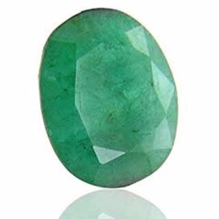                       Durga Gems Emerald Stone Original 6.25 Ratti Natural Certified Colombian Quality Loose Precious Panna Gemstone                                              